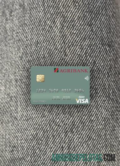 Cartão de débito Visa Agribank do Vietnã Photolook Front amostra